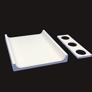 Ceramic Cavity Reflector and Cavity Flow Plates for Flashlamp Pumped Lasers