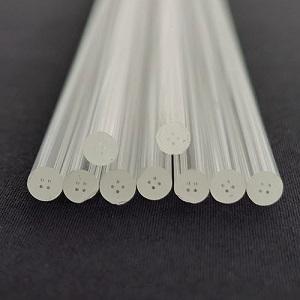 Customized Multi Hole Circle Quartz Capillary Tubes For Fiber