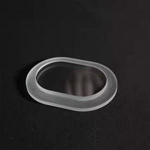 Round Quartz Glass Disc with Flange for Optical Sealing Components